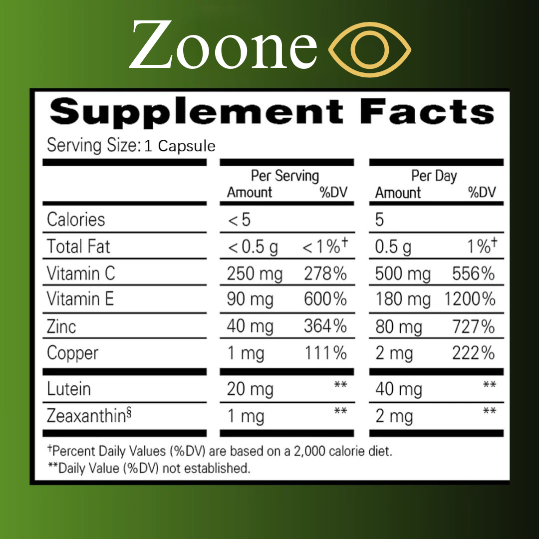 Zoone™ Lutein & Zeaxanthin Eye Vitamins