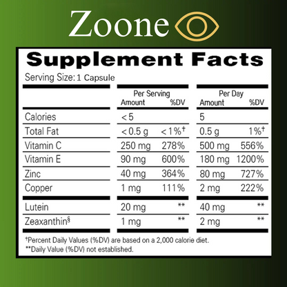 Zoone™ Lutein & Zeaxanthin Eye Vitamins
