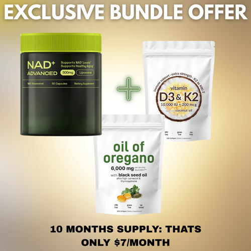 [ONE TIME OFFER] EverVision NAD+ Advanced + Vitamin D3 & K2 + Oil of Oregano