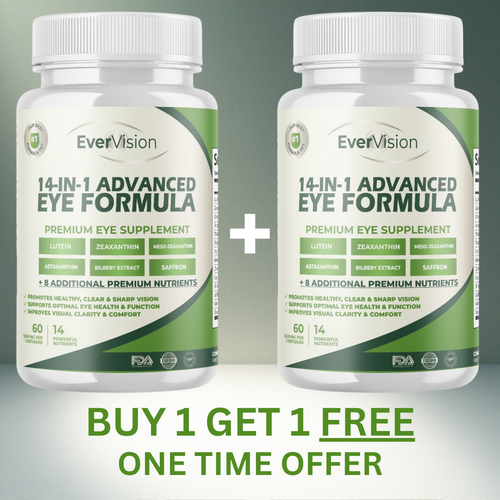 [ONE TIME OFFER] Buy 1 Get 1 FREE EverVision™ Advanced Eye Formula