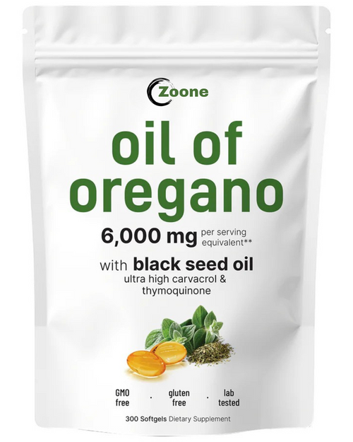 Oregano Oil with Black Seed Oil - 60 Softgels